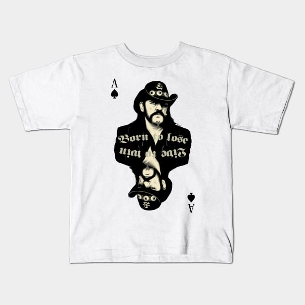 Ace of Spades Kids T-Shirt by KristjanLyngmo